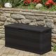 Skrzynia ogrodowa vidaXL 117x45x56 cm 280 l Czarny 4