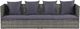 vidaXL leżanka ogrodowa, szara, 200 x 60 cm, rattan PE (43959) 2