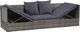 vidaXL leżanka ogrodowa, szara, 200 x 60 cm, rattan PE (43959) 3