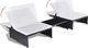 vidaXL leżaki ze stolikiem, 2 sztuki, polirattan, czarne (43069) 3