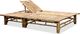 vidaXL podwójny leżak, bambus (43715) 2