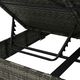 vidaXL leżak ogrodowy z baldachimem, rattan PE, szary (45647) 5