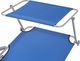 vidaXL leżak z daszkiem, stalowy, niebieski (42931) 4