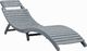 vidaXL leżak, przecierany szary, lite drewno akacjowe (45959) 1