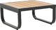 vidaXL sofa ogrodowa ze stołem i poduszkami, narożna, aluminium, WPC (44704) 4