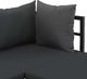 vidaXL sofa ogrodowa ze stołem i poduszkami, narożna, aluminium, WPC (44704) 7