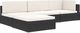 vidaXL środkowa sofa z poduszką, 1 sztuka, polirattan, czarna (46796) 7
