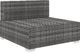 vidaXL środkowa sofa z poduszką, 1 sztuka, polirattan, szara (46795) 1