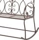 vidaXL ławka ogrodowa, 104 cm, żelazo, antyczny brąz (45437) 4