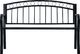 vidaXL ławka ogrodowa, 125 cm, czarna, stalowa (47945) 1