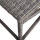 vidaXL Ławka ogrodowa, 80 cm, polirattan, szara 3