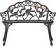 vidaXL ławka bistro, 100 cm, brąz, stop aluminium (47859) 2