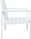 vidaXL ławka ogrodowa, 120 cm, biała, HDPE o wyglądzie drewna (47870) 2