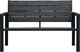 vidaXL ławka ogrodowa, 120 cm, czarna, HDPE o wyglądzie drewna (47878) 1