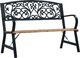 vidaXL Ławka ogrodowa 120 cm drewno 1