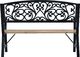 vidaXL Ławka ogrodowa 120 cm drewno 2