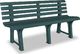 vidaXL ławka ogrodowa, 145,5 cm, plastik, zielona (43584) 1