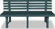vidaXL ławka ogrodowa, 145,5 cm, plastik, zielona (43584) 1