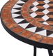 vidaXL mozaikowy stolik bistro, brązowy, 60 cm, ceramiczny (46713) 3