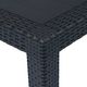 vidaXL stół ogrodowy, 220x90x72 cm, plastikowy, antracytowy (45608) 4