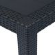 vidaXL stolik ogrodowy, 79x79x72 cm, plastik stylizowany na rattan (45602) 2