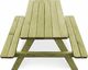 vidaXL stół piknikowy z ławkami, 90x90x58 cm, impregnowana sosna FSC (45148) 4