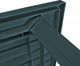 vidaXL stół ogrodowy, zielony, 126 x 76 x 72 cm, plastikowy (43598) 4