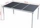 vidaXL stół ogrodowy, 150x90x74 cm, czarny, stalowy (43305) 4