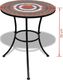 vidaXL stolik bistro, terakota i biel, 60 cm, mozaikowy (41534) 5