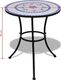 vidaXL stolik bistro, niebiesko-biały, 60 cm, mozaikowy (41530) 5