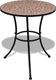 vidaXL stolik bistro, terakota, 60 cm, mozaikowy (41528) 1