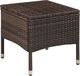 vidaXL 3 częściowy zestaw mebli bistro, rattan PE, brązowy (44093) 3