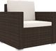 vidaXL 8 częściowy zestaw wypoczynkowy do ogrodu, poduszki, rattan PE, brąz (46765) 8