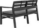 vidaXL 4 częściowy zestaw mebli wypoczynkowych do ogrodu, plastik, antracyt (276180) 4