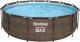 Bestway Basen stelażowy rattanowy pompa+filtr+drabinka 366x100 cm (56709) 3