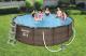 Bestway Basen stelażowy rattanowy pompa+filtr+drabinka 366x100 cm (56709) 7