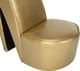 vidaXL Fotel w kształcie buta na obcasie, złoty, sztuczna skóra 6
