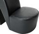 vidaXL Fotel w kształcie buta na obcasie, czarny, sztuczna skóra 6