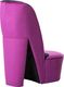 vidaXL Fotel w kształcie buta na obcasie, fioletowy, aksamitny 3