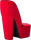 vidaXL Fotel w kształcie buta na obcasie, czerwony, aksamitny 3