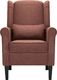 vidaXL Fotel brązowy, tapicerowany tkaniną 4