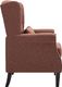 vidaXL Fotel brązowy, tapicerowany tkaniną 5