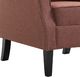vidaXL Fotel brązowy, tapicerowany tkaniną 8