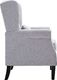 vidaXL Fotel jasnoszary, tapicerowany tkaniną 5