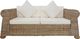 vidaXL 2-osobowa sofa z poduszkami, naturalny rattan 2