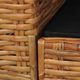 vidaXL 3-osobowa sofa z poduszkami, brązowa, naturalny rattan 1