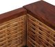 vidaXL 3-osobowa sofa z poduszkami, brązowa, naturalny rattan 6