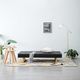 vidaXL Sofa rozkładana, tapicerowana materiałem, ciemnoszara 2
