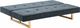 vidaXL Sofa rozkładana, tapicerowana materiałem, ciemnoszara 5