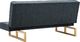 vidaXL Sofa rozkładana, tapicerowana materiałem, ciemnoszara 6